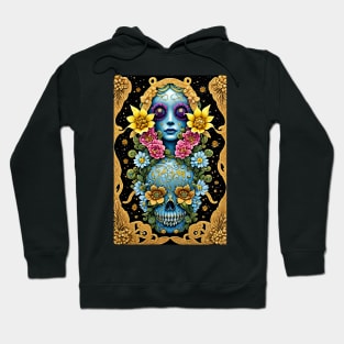 Bohemian Flower Skull Hoodie